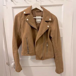 Abercrombie and Fitch faux suede moto jacket